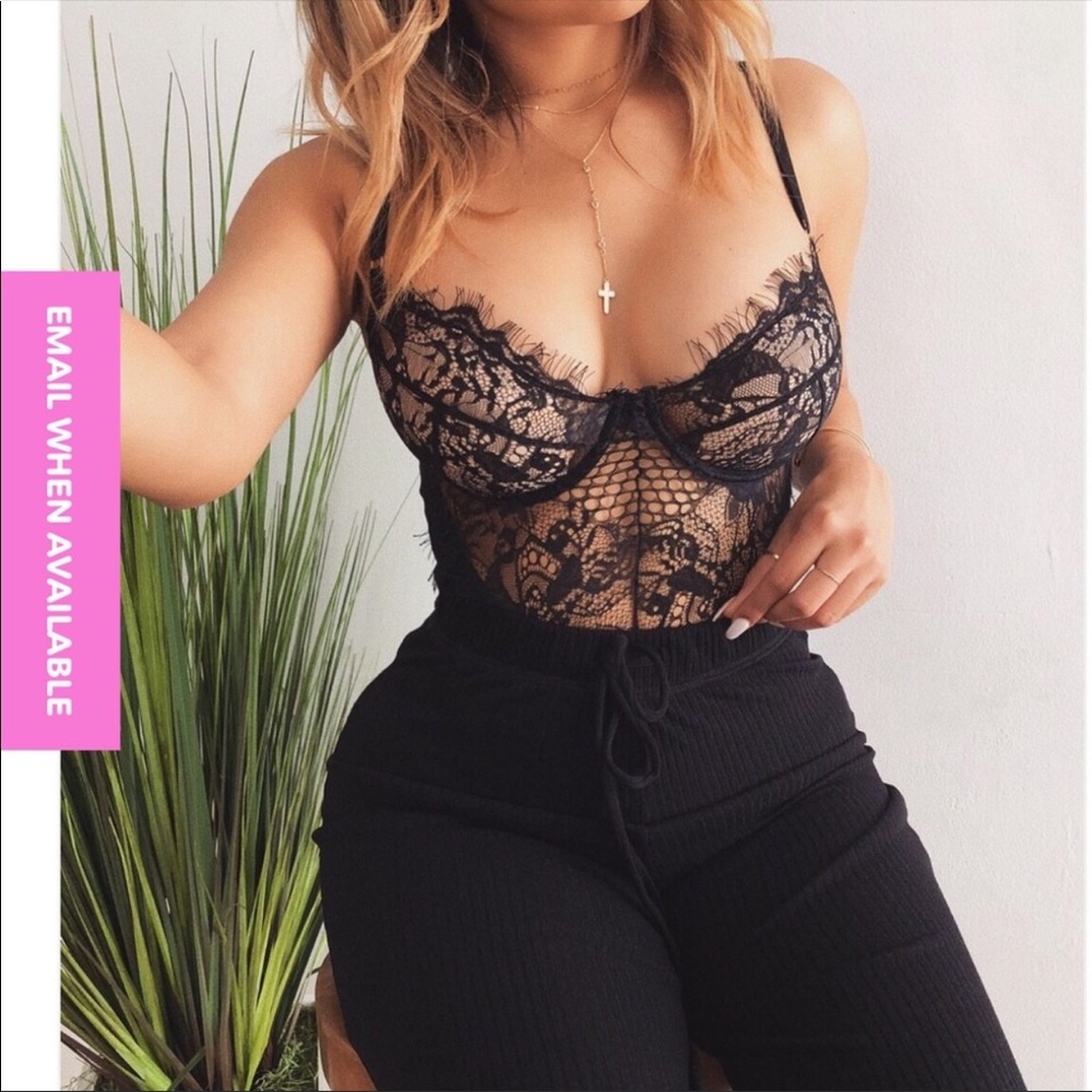 Black Lace Bodysuit